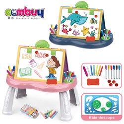 KB030977-8 KB031038 - Colorful doodle board table learning double sided kids painting kit